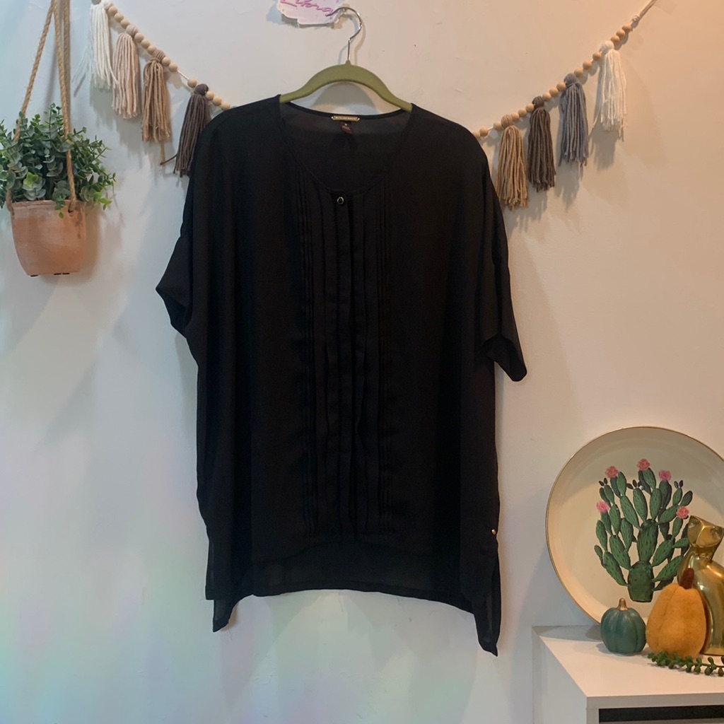 Oversized Button Down Blouse